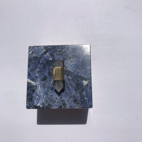 Kendra Scott Square Filigree Box In Blue Sodalite - Picture 3 of 6